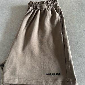 Balenciaga Brown Sweat Shorts (Large)